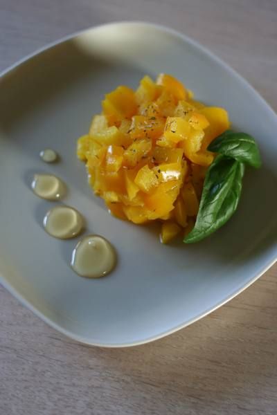Sweet and sour yellow peppers