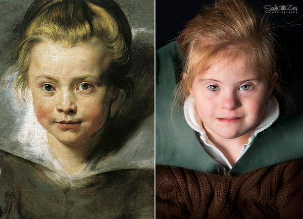 Each of us is a work of art: children with Down syndrome recreate famous paintings (PHOTO)
