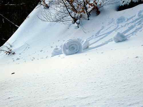 Nieve: el fenómeno Snow Roller