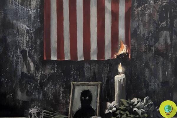 Banksy para George Floyd: o trabalho dedicado ao afro-americano morto nos EUA