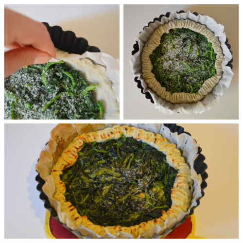 Savory potato and spinach tart (gluten and egg free recipe)