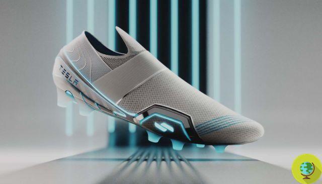La scarpe da calcium Tesla immaginate dall'ex designer Adidas
