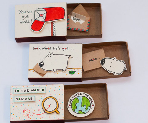 Cartões DIY: Como fazer caixas de fósforos surpresa