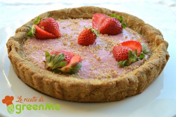Tart with strawberries: the wholemeal recipe without butter