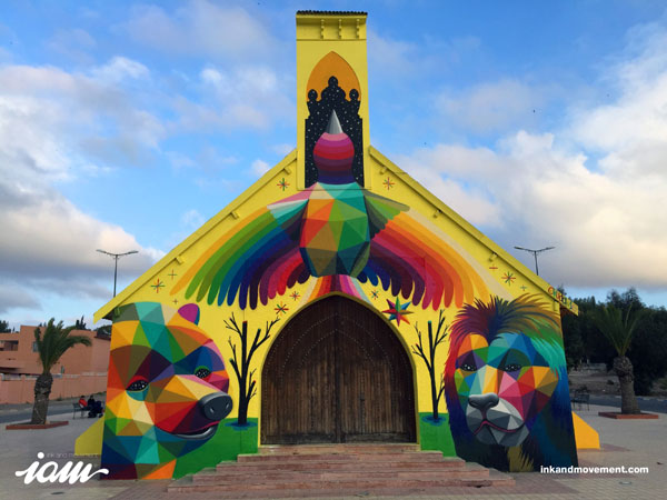 La maravillosa iglesia marroquí que cobra vida gracias al arte callejero