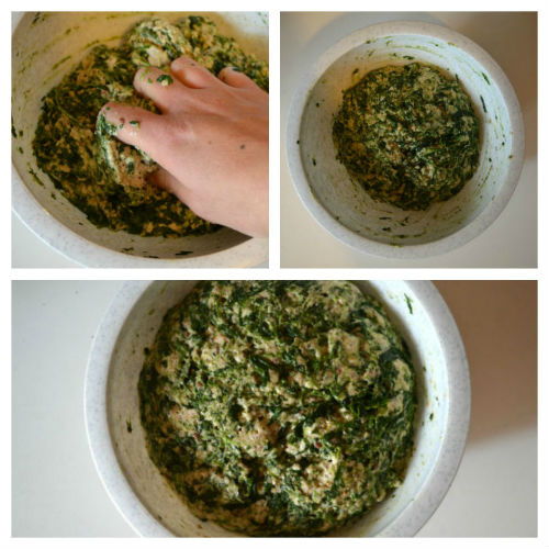 Bread with spinach (recipe with sourdough)