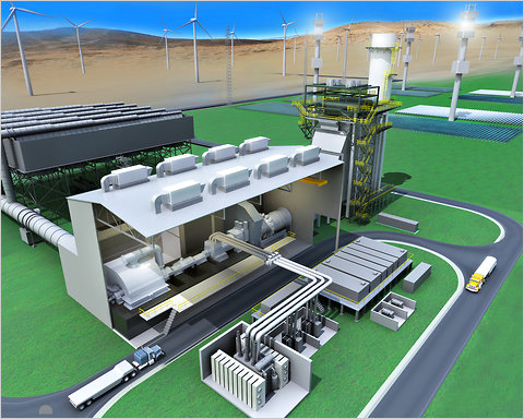 Turkey: gives GE Electric the world's first hybrid electric power plant