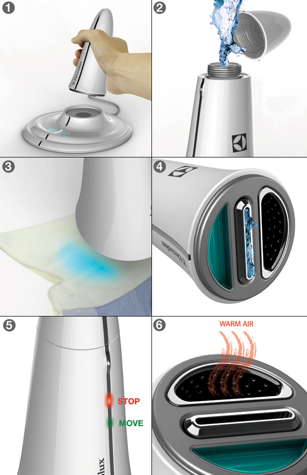 Electrolux Wave: the portable eco-stain remover that removes all stains with ultrasound