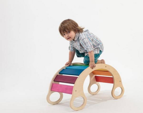 Rainbow Rocker: how to build a wooden swing for children (PHOTO and VIDEO)