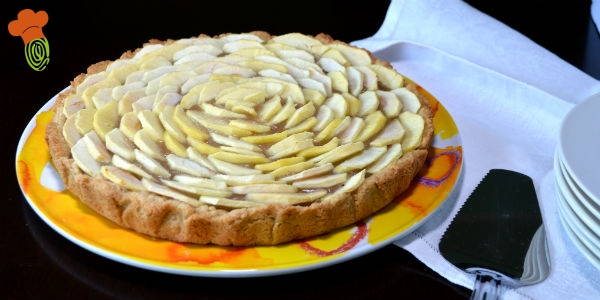 Apple tart: the recipe without butter and lactose