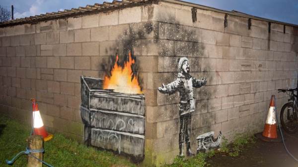 Este é o novo trabalho de Banksy, mas não representa o que você está imaginando