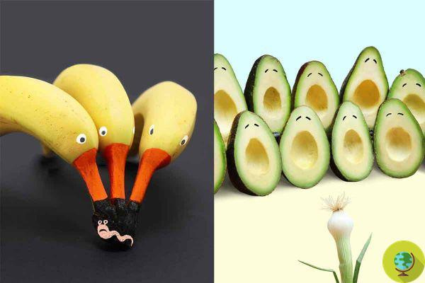 Russian artist transforms foods and objects we use every day into hilarious optical illusions