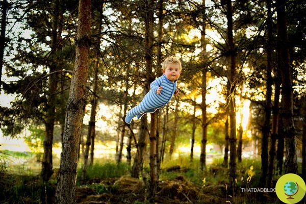 The father makes Wil, the child with down syndrome fly (PHOTO and VIDEO)