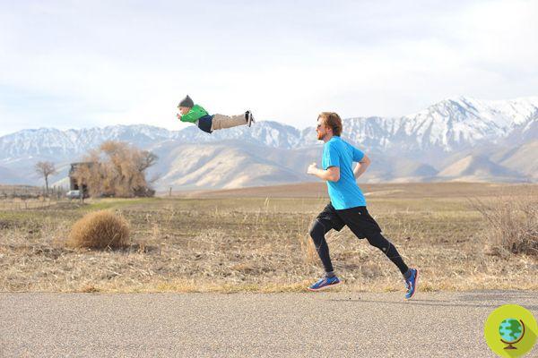 The father makes Wil, the child with down syndrome fly (PHOTO and VIDEO)