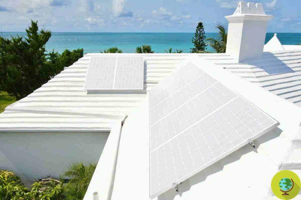 Fotovoltaica doméstica: painéis integrados com telhados brancos estão chegando (por enquanto para as ilhas Bermudas)