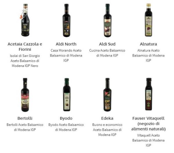 Vinaigre balsamique IGP de Modène : les meilleures et les pires marques (selon Altroconsumo)