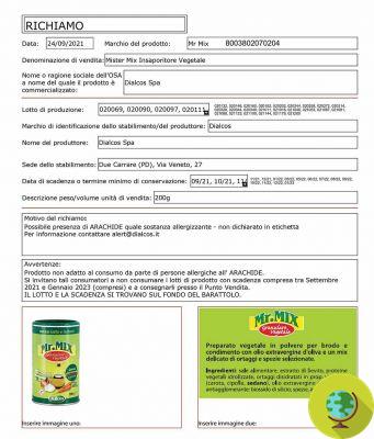Preparations for broth: new avalanche of recalls due to an allergenic substance not indicated on the label