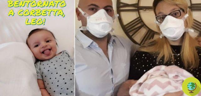 Léo et Béatrice, deux nouveau-nés qui se sont battus contre Covid-19 sont rentrés de l'hôpital aujourd'hui