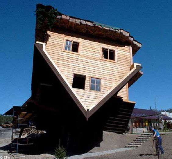 “Upside Down House”, the upside down house in Szymbark, Poland