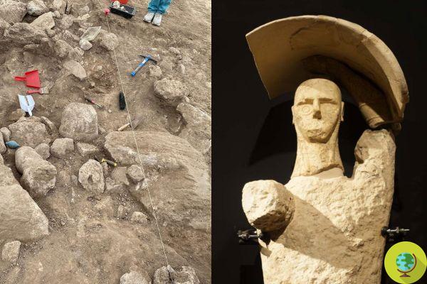 Mont'e Prama, two new giants of three thousand years ago found in the 