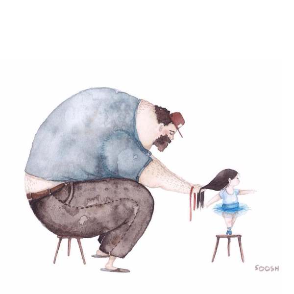 Les illustrations les plus douces sur l'amour entre un papa et sa petite fille