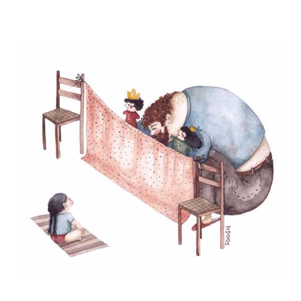 The sweetest illustrations about the love between a dad and his little girl
