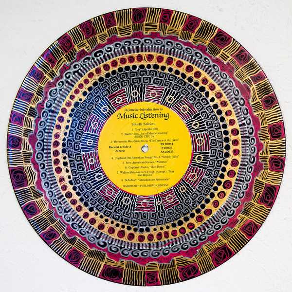 The wonderful mandalas painted on vinyl records (PHOTOS AND VIDEO)