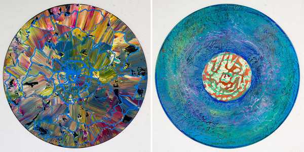 As maravilhosas mandalas pintadas em discos de vinil (FOTO E VÍDEO)