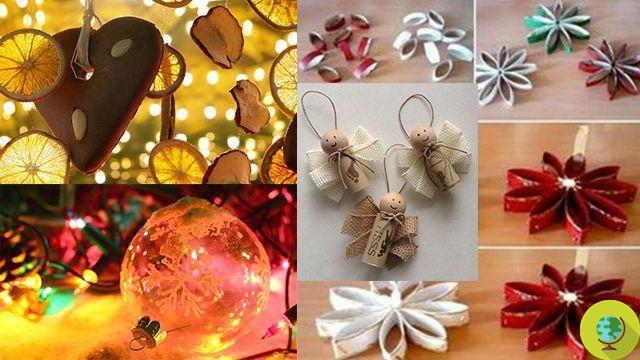 The most beautiful creative recycled Christmas tree decorations made almost at no cost from what you would have thrown away