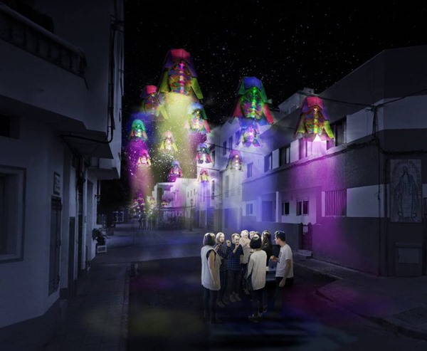 Les illuminations de Noël originales créées aux Canaries à partir des déchets des plages