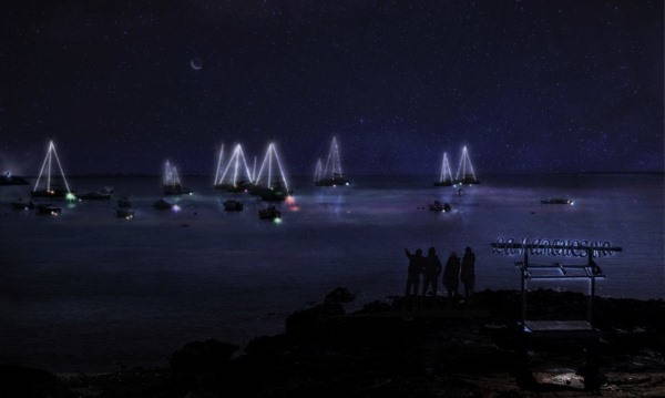 As luzes de Natal originais criadas nas Canárias com resíduos das praias