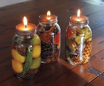 10 velas de aceite de bricolaje