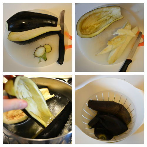 Eggplant stuffed with pasta