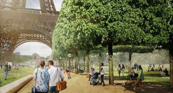 Paris : la Tour Eiffel sera entourée d'un immense espace vert piéton de 54 hectares