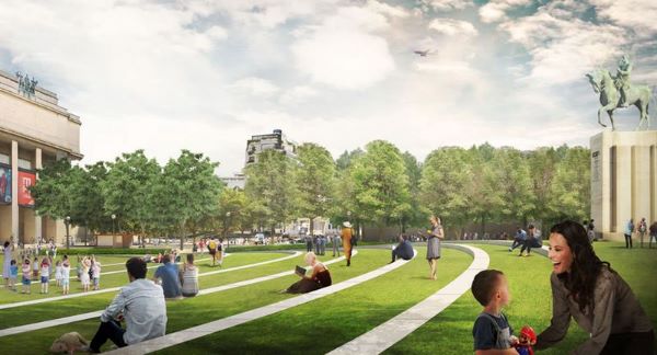 Paris: the Eiffel Tower will be surrounded by an immense pedestrian green space of 54 hectares