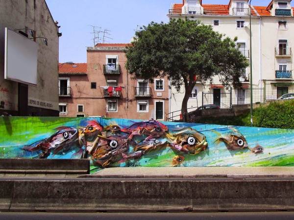O lixo é transformado em murais incríveis: as obras do artista de rua ambientalista