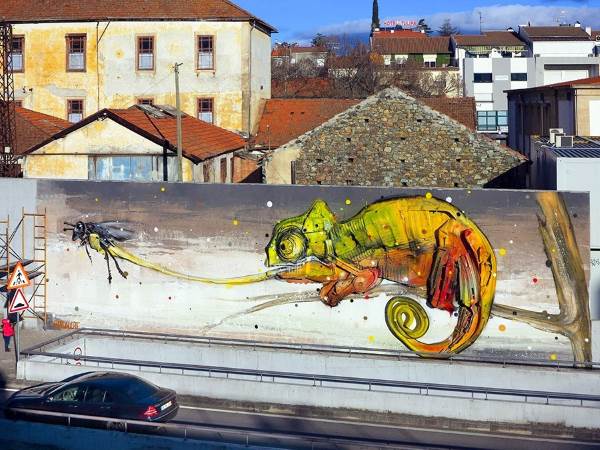 Les déchets se transforment en incroyables fresques murales : les oeuvres du street artiste écologiste