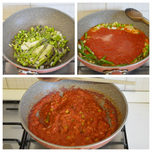 Espaguetis con salsa de espárragos [receta vegana]