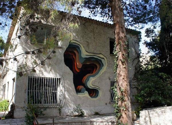 The artist who transforms old buildings with extraordinary optical illusions (PHOTO)