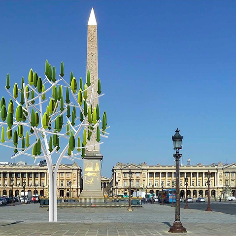 Arbre à Vent, a árvore eólica que produz energia estreia em Paris