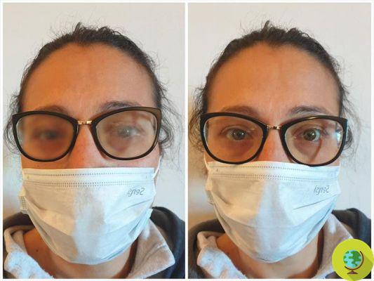 How to prevent the ffp2 mask from misting your glasses