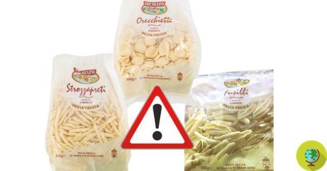 Pasta Tre Mulini (Eurospin), recalled by the Ministry of Health