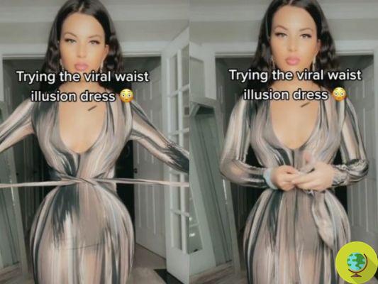 Tras la ilusión óptica del vestido blanco y dorado, este vestido está desconcertando a los usuarios de TikTok