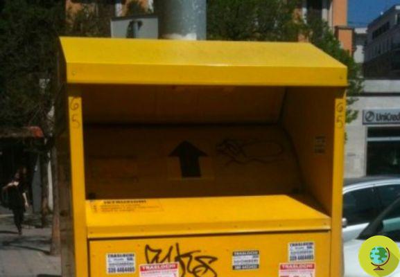 L'arnaque des vêtements usagés dans les poubelles jaunes : outre la charité, ils étaient revendus à Rome