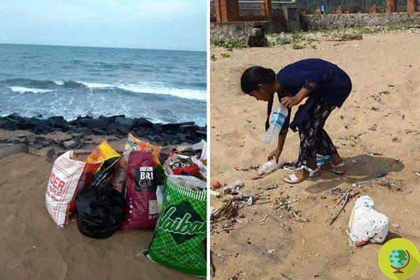 Thaaragai, tout juste 8 ans, plonge dans les eaux indiennes pour les nettoyer du plastique et sauver nos océans