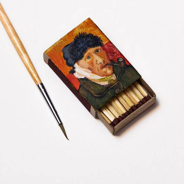 Los maravillosos cuadros de Van Gogh recreados en cajas de fósforos (FOTO)
