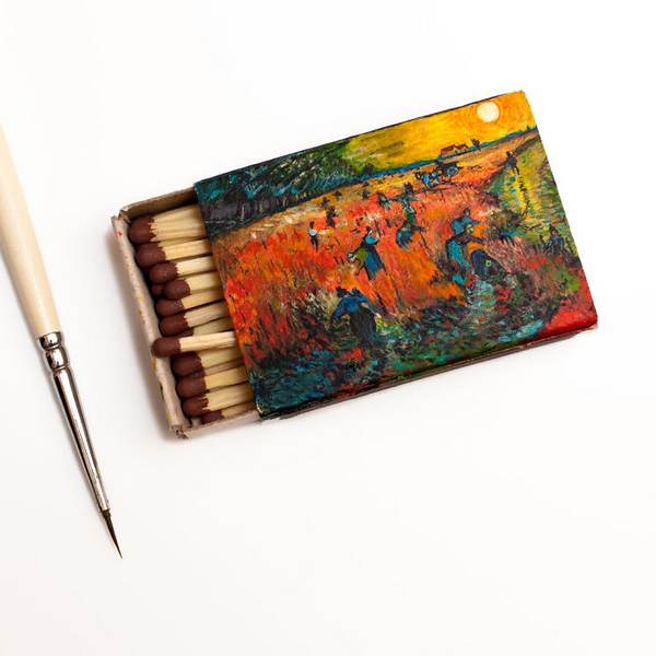 Van Gogh's wonderful paintings recreated on matchboxes (PHOTO)