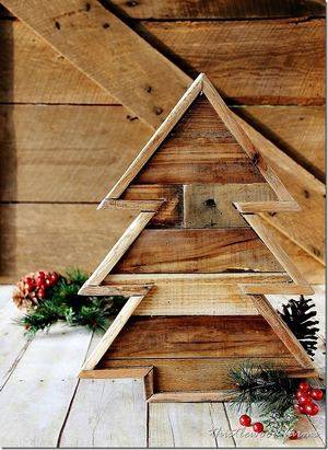10 Christmas decorations from the creative recycling of pallets