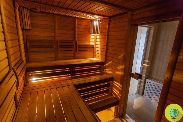 La sauna protege el cerebro de la demencia.