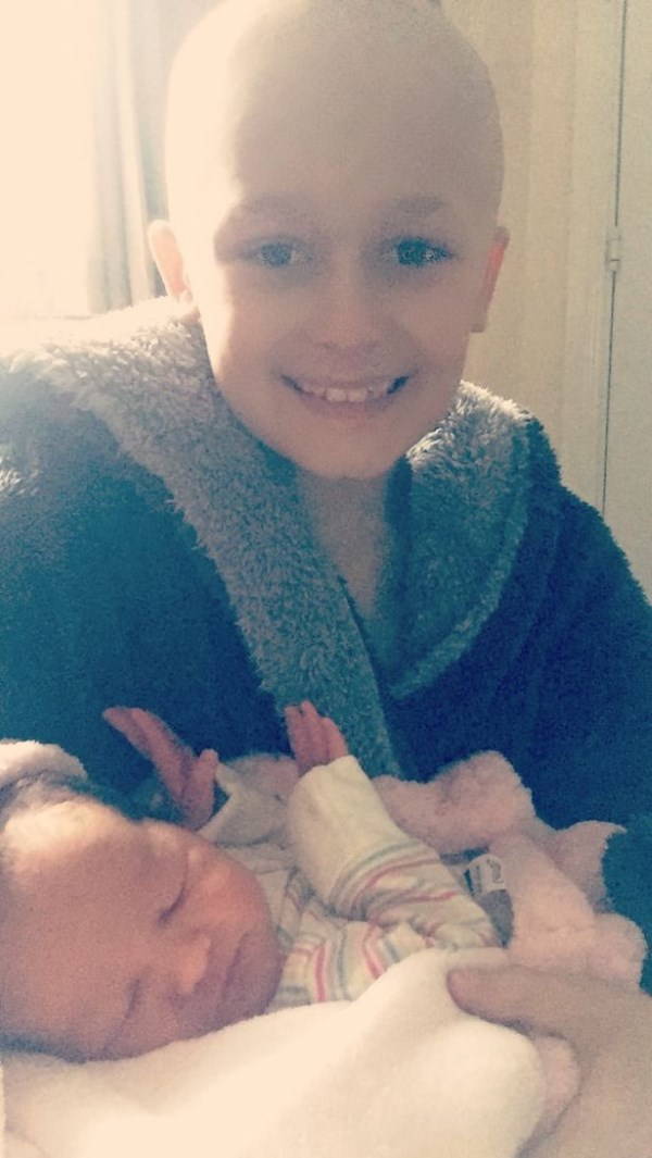 Bailey, the boy who managed to hug his little sister before he died of cancer